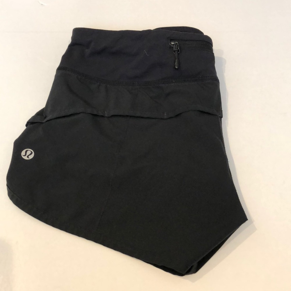 Black lululemon speed shorts